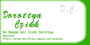 dorottya czikk business card